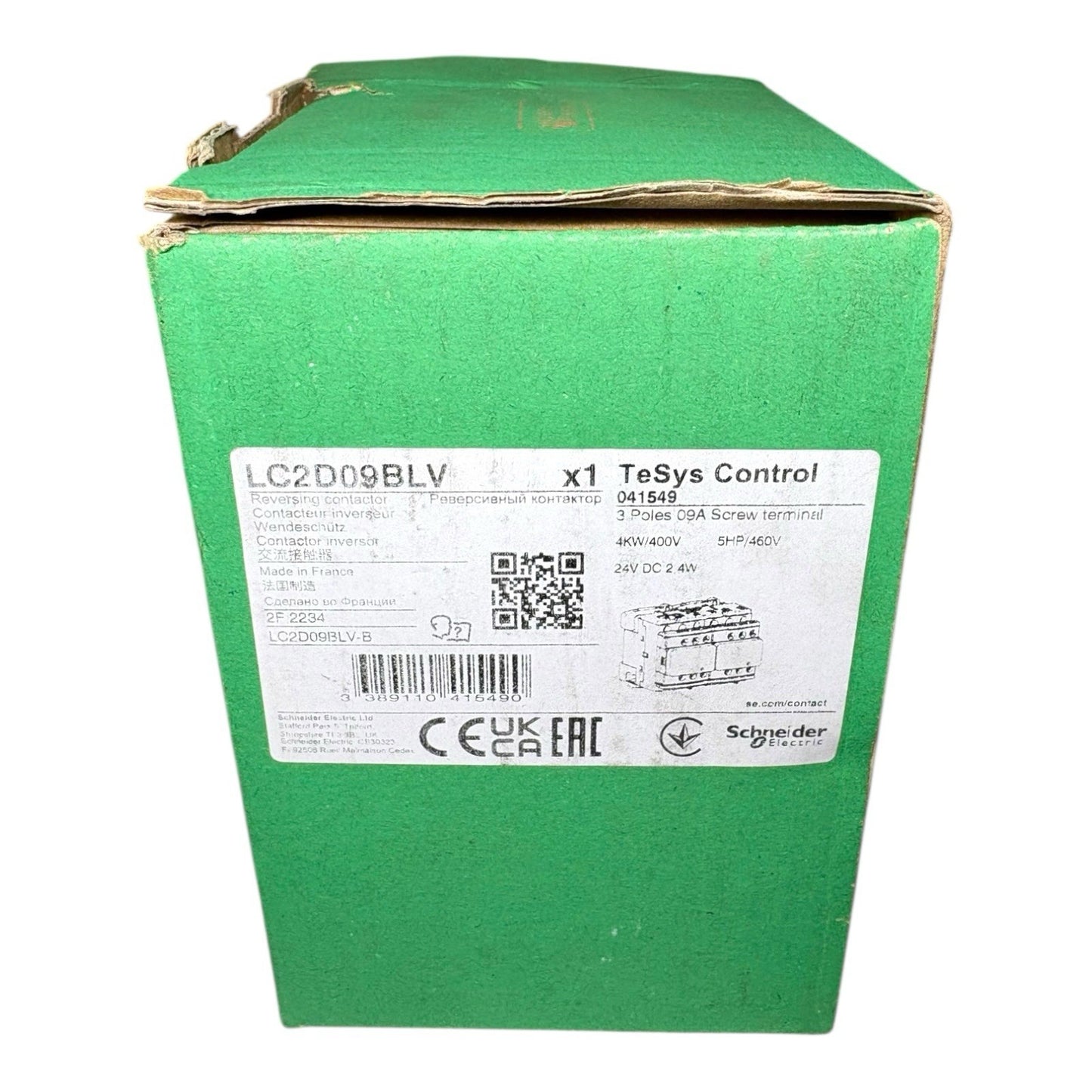 1x Schneider Electric LC2D09BLV Wendeschützkombination TeSys Leistungsschütz