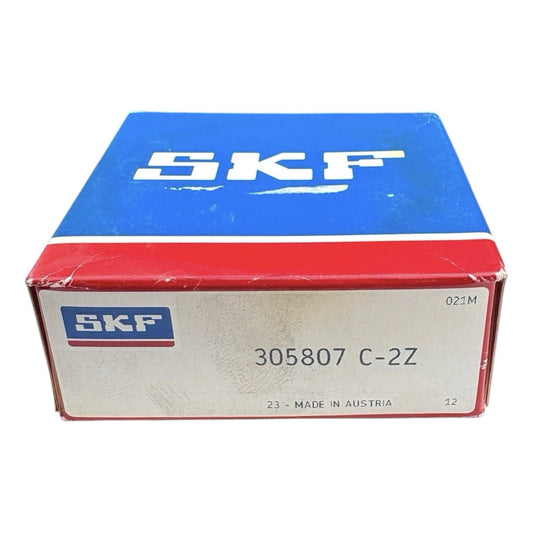 1x SKF 305807 C-2Z Laufrolle 35x80x27 mm Kugellager