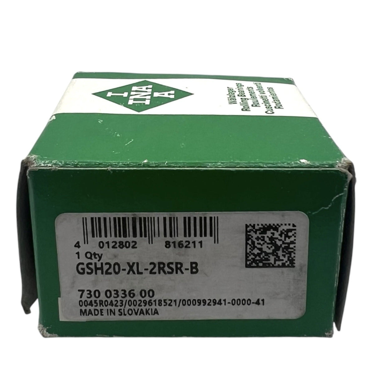 1x INA GSH20-XL-2RSR-B Spannlager 20x47x15 mm Kugellager