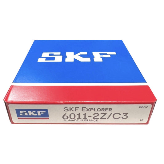 1x SKF 6011-2Z/C3 Rillenkugellager 55x90x18 mm Kugellager