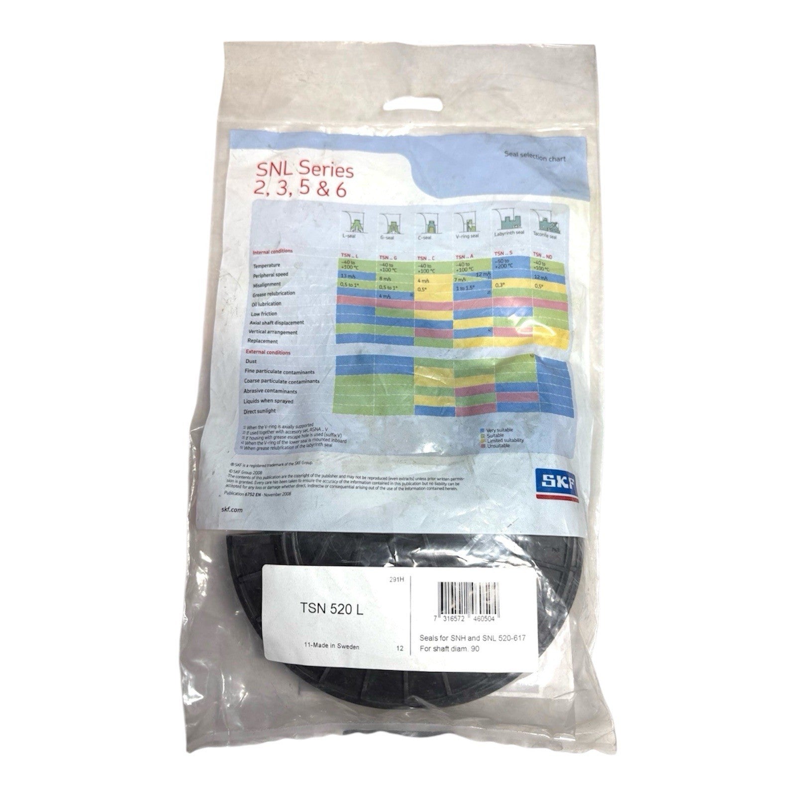 1x SKF TSN 520 L Gehäusedichtung 90x147,5x16 mm Vierlippen-Dichtungssatz