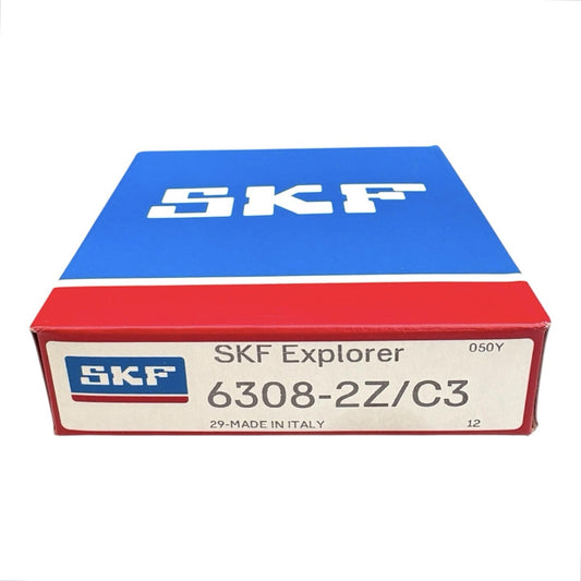 1x SKF 6308-2Z/C3 Rillenkugellager 40x90x23 mm 6308 2Z ZZ C3 Kugellager