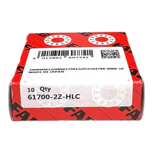 10x FAG 61700-2Z-HLC Rillenkugellager 10x15x4 mm Kugellager