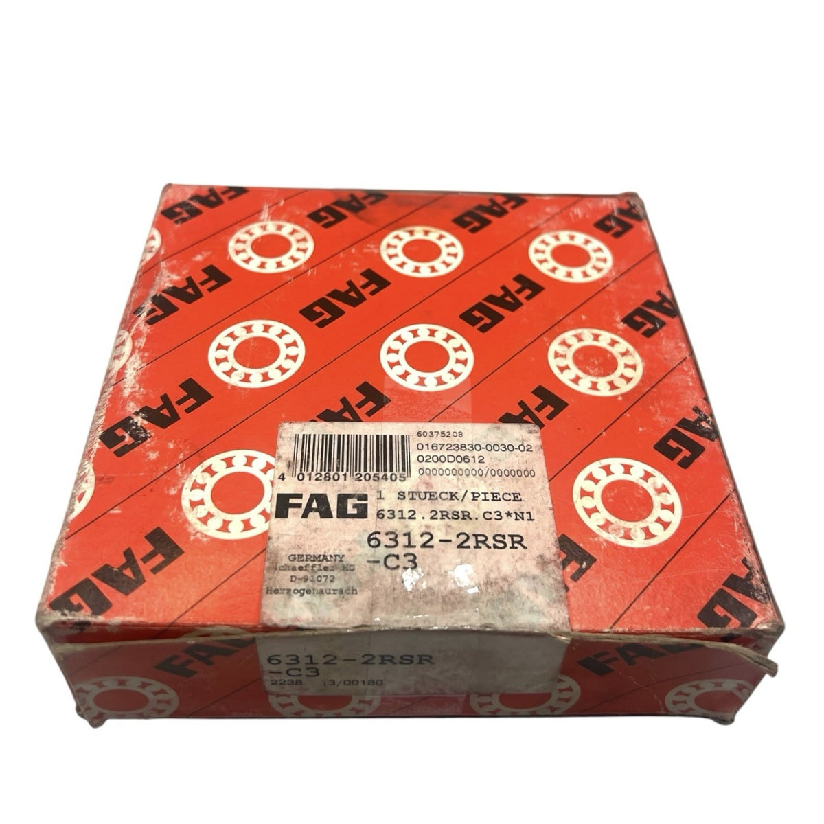 1x FAG 6312-2RSR-C3 Rillenkugellager 60x130x31 mm Kugellager