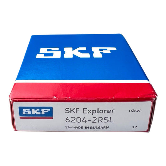 1x SKF 6204-2RSL Rillenkugellager 20x47x14 mm reibungsarmes Kugellager