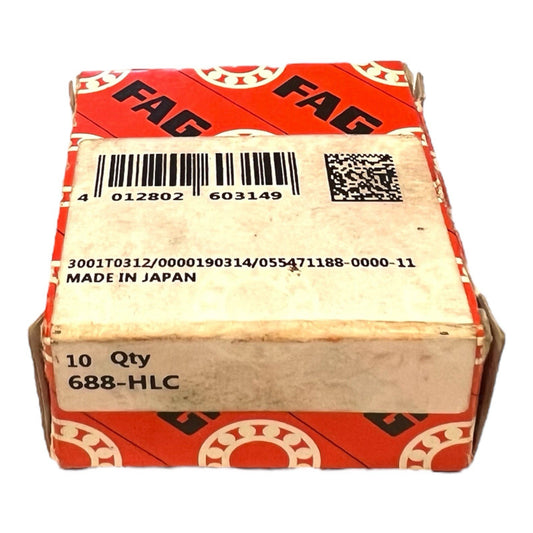 1x FAG 688-HLC (628/8) Rillenkugellager / Miniaturlager 8x16x5 mm Kugellager