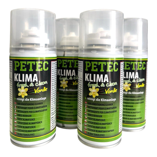 4x Petec Vanille Klimaanlagenreiniger Fresh&Clean Automatik Spray 4x 75ml 71470