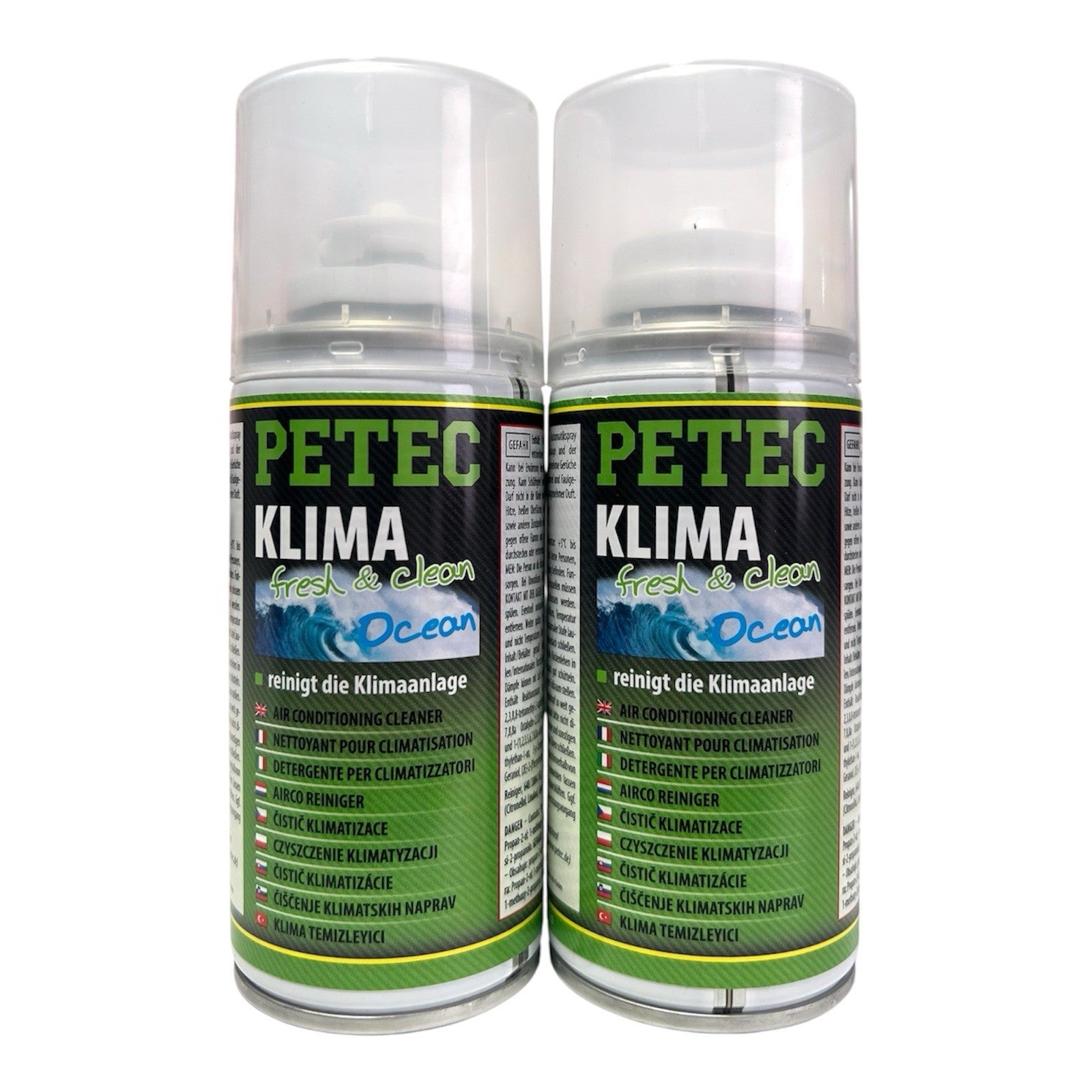 2x 75ml Petec Klimaanlagenreiniger fresh&clean Ocean Geruchsvernichter Klima