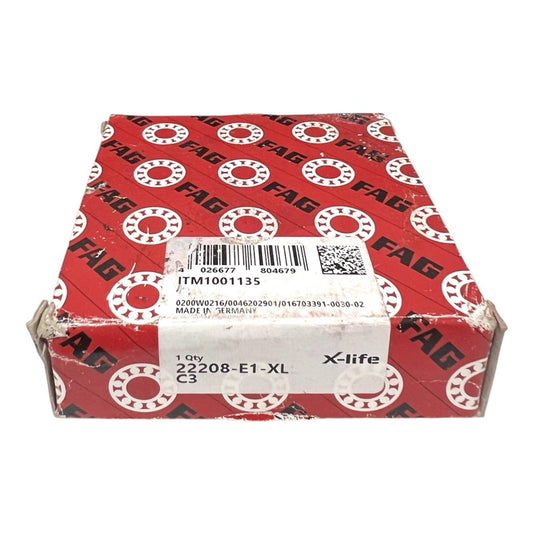 1x FAG 22208 -E1-XL-C3 Pendelrollenlager 40x80x23 mm Kugellager