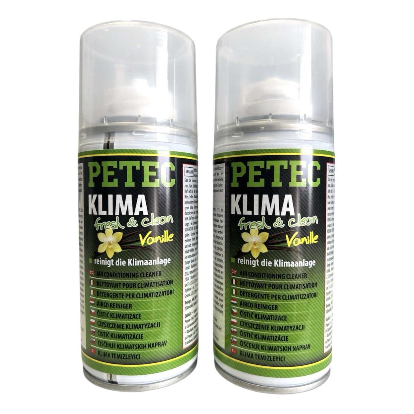 2x Petec Vanille Klimaanlagenreiniger Fresh&Clean Automatik Spray 2x 75ml 71470