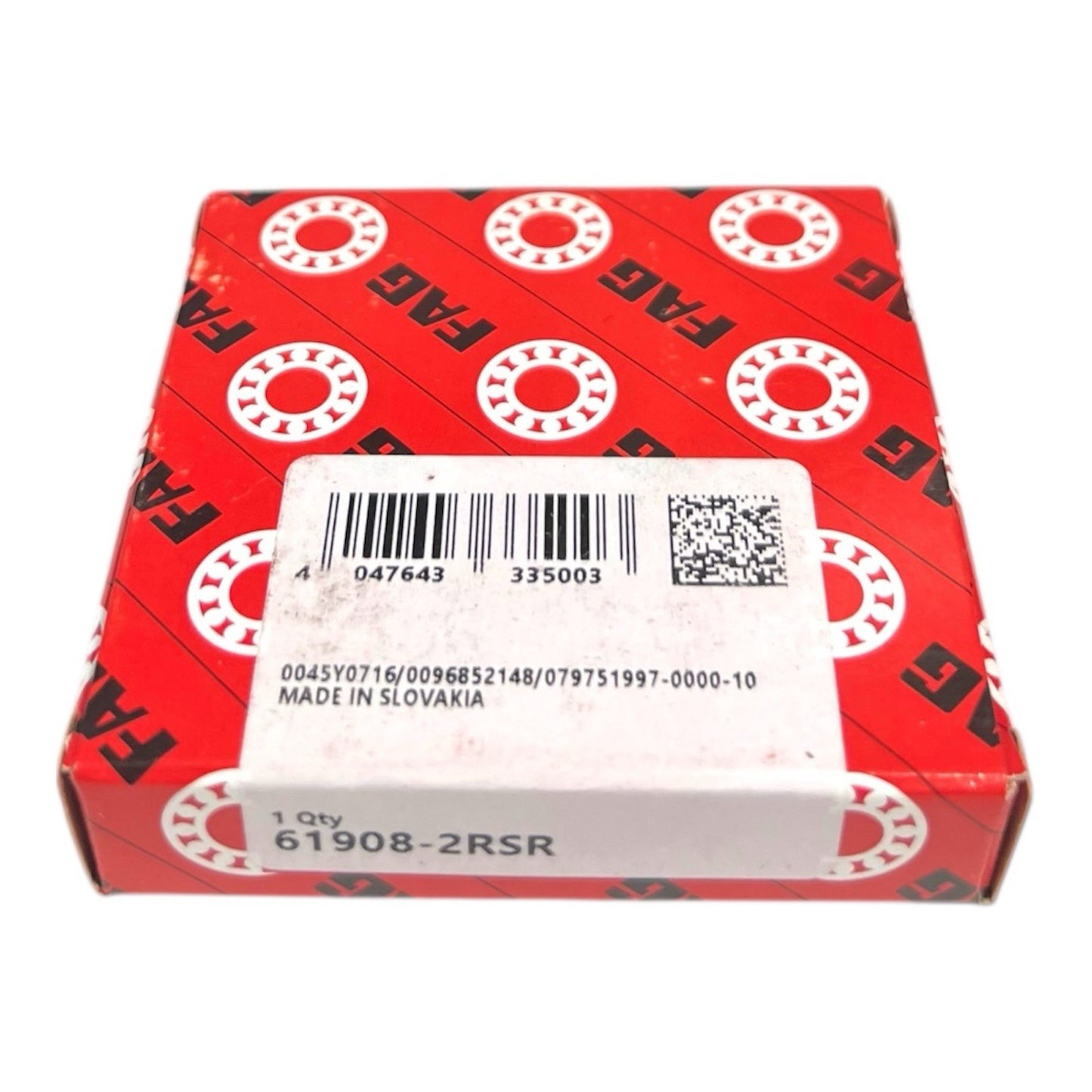 1x FAG 61908-2RSR Rillenkugellager 40x62x12 mm Dünnringlager Kugellager