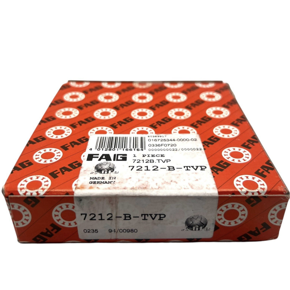 1x FAG 7212-B-TVP Schrägkugellager 60x110x22 mm Kugellager