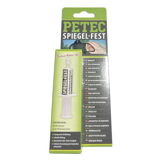 1x Petec Spiegel-Fest Spezial Klebe Kleber für Rückspiegel Innenspiegel 1g 93800