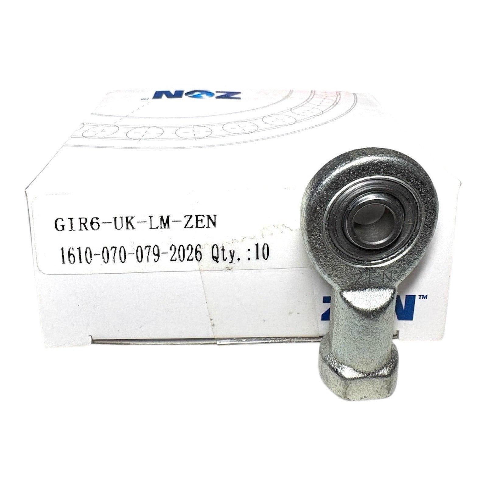 1x ZEN GIR6-UK Gelenkkopf 6x21x40,5 mm GIR 6 UK Kugellager