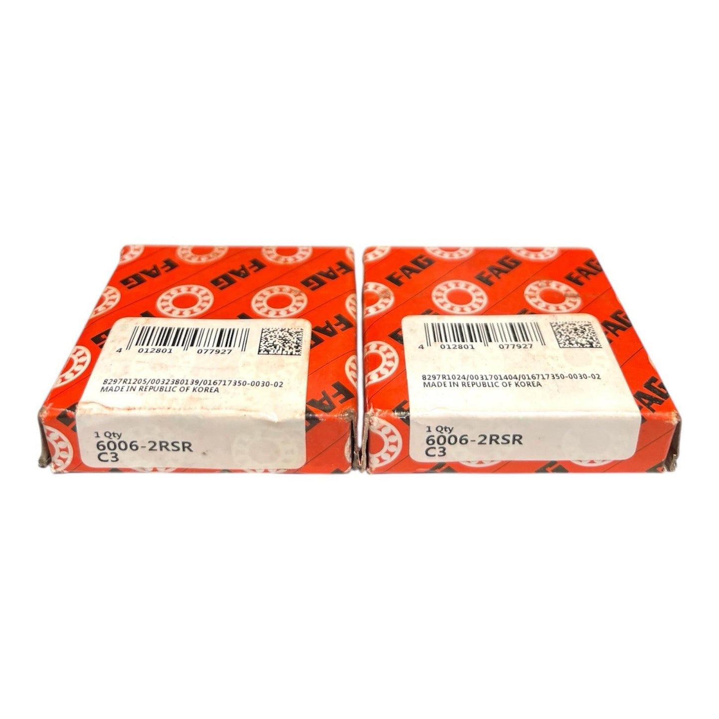 2x FAG 6006-2RSR-C3 Rillenkugellager 30x55x13 mm 6006 2RS1/C3 Kugellager