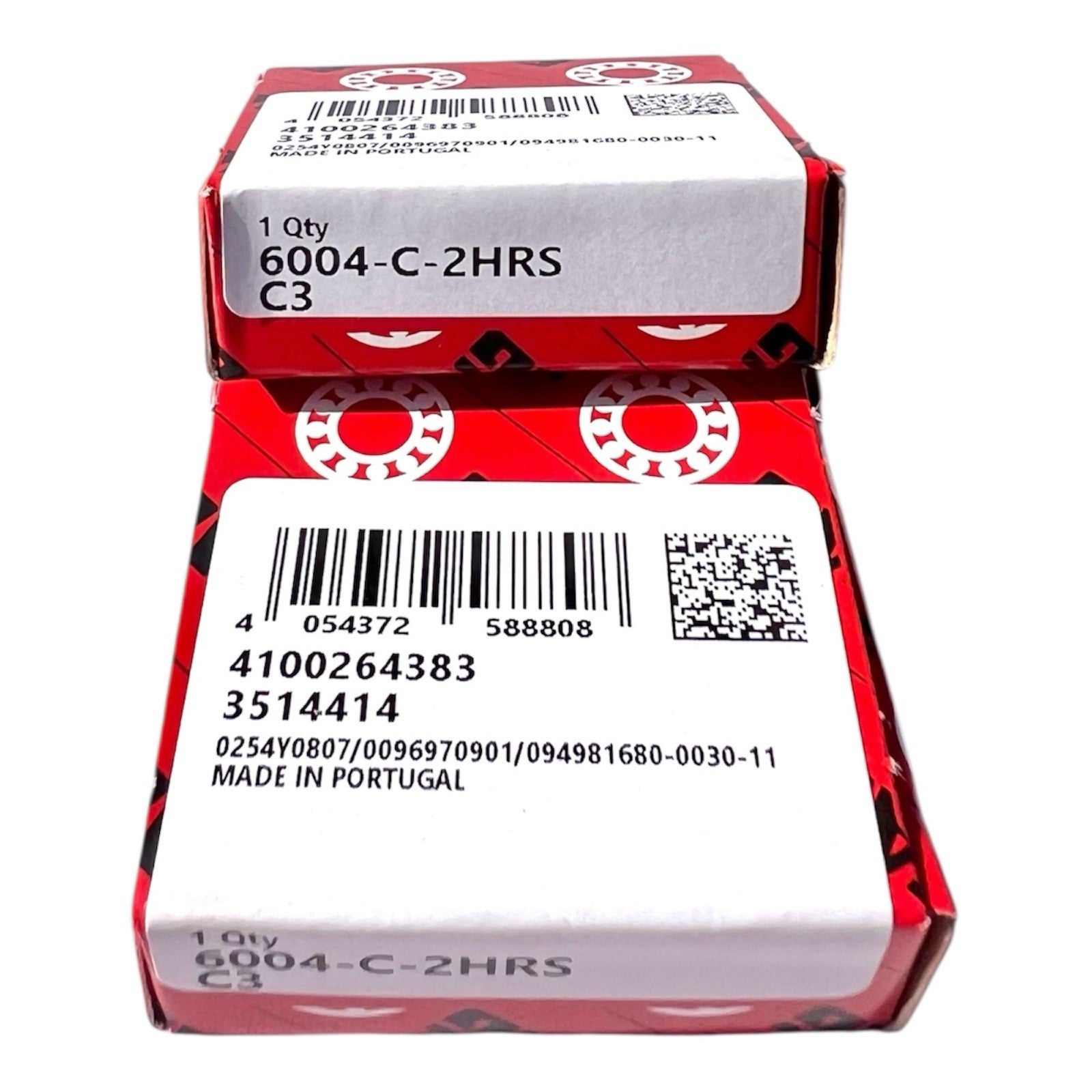 2x FAG 6004-C-2HRS-C3 Rillenkugellager 20x42x12 mm Kugellager