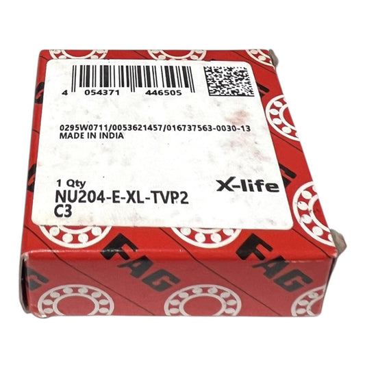 1x FAG NU204-E-XL-TVP2-C3 Zylinderrollenlager 20x47x14 mm Kugellager