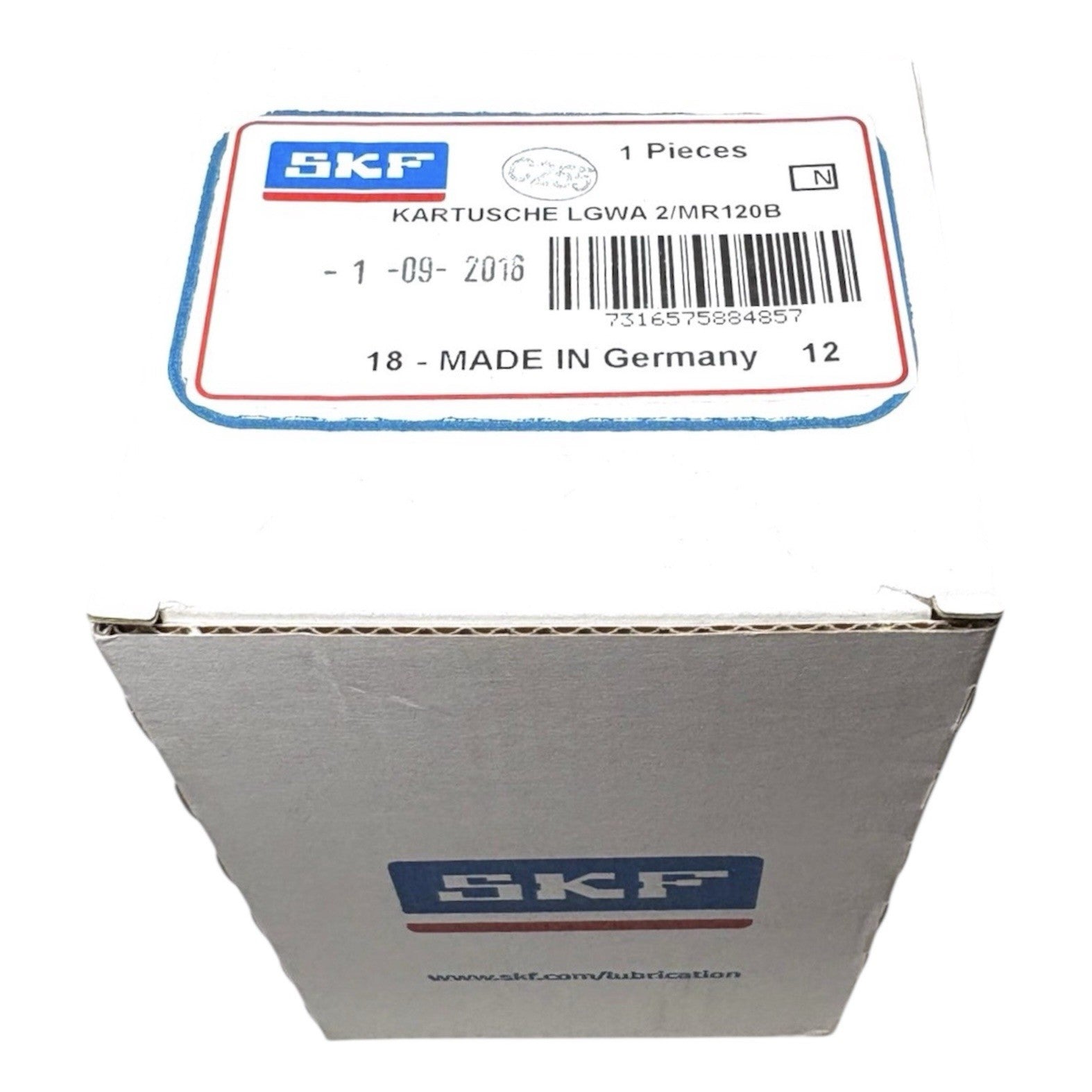 1x SKF LGWA 2/MR120B Patrone und Batterie für Schmiersystem Schmierfett