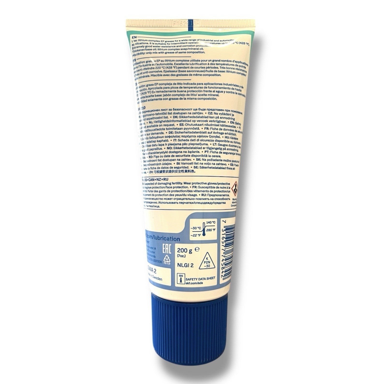 1x SKF LGWA 2/0.2 Schmierfett 200g f. extreme Drücke & hohe Belastung -30-140°C