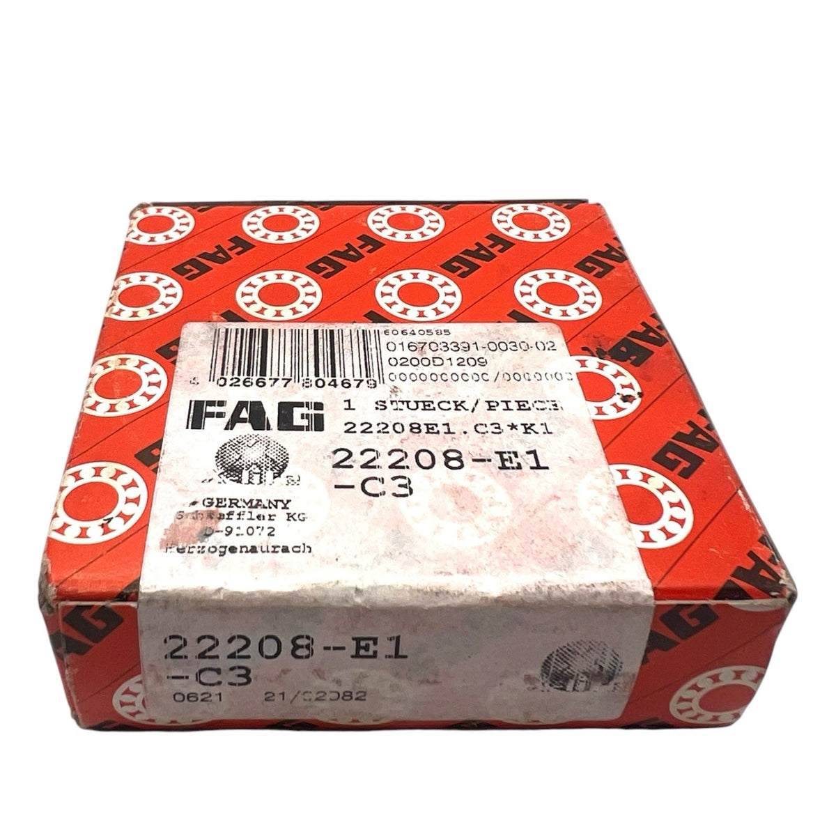 1x FAG 22208-E1-C3 Pendelrollenlager 40x80x23 mm Kugellager