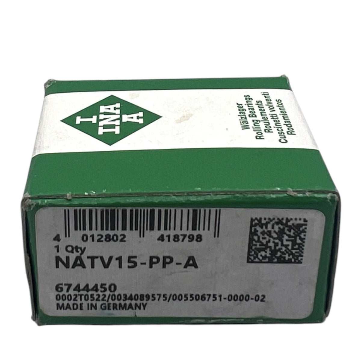 1x INA NATV15-PP-A Stützrolle 15x35x19 mm Kugellager