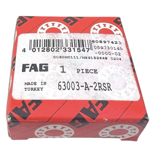 1x FAG 63003-A-2RSR Rillenkugellager 17x35x14 mm Kugellager