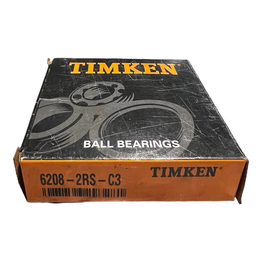 1x TIMKEN 6208-2RS-C3 Rillenkugellager 40x80x18 mm Kugellager