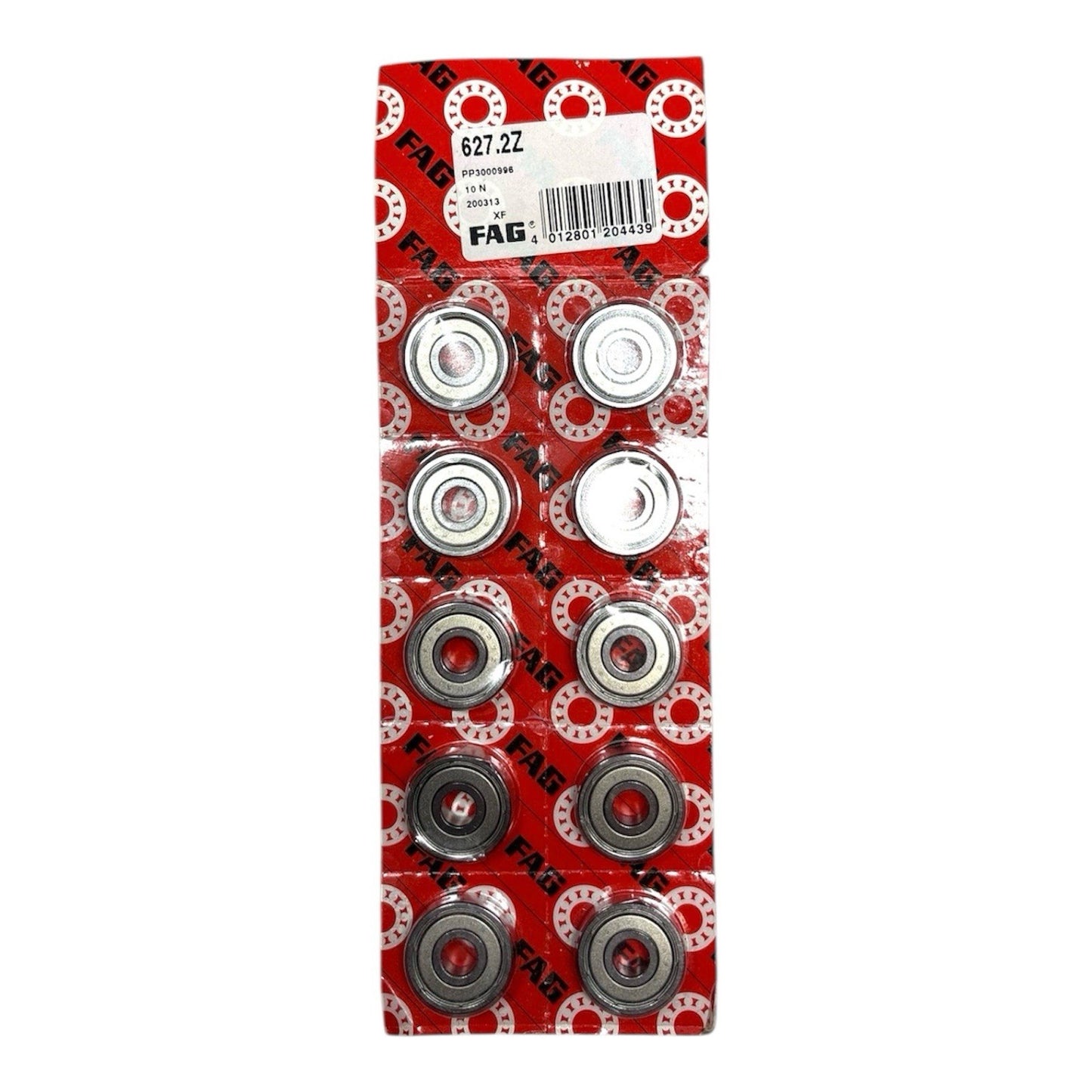 10x FAG 627-2Z Rillenkugellager 7x22x7 mm Kugellager