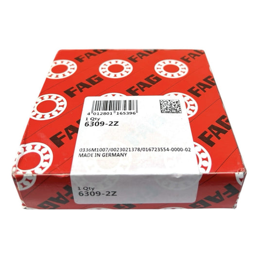 1x FAG 6309-2Z Rillenkugellager 45x100x25 mm Kugellager