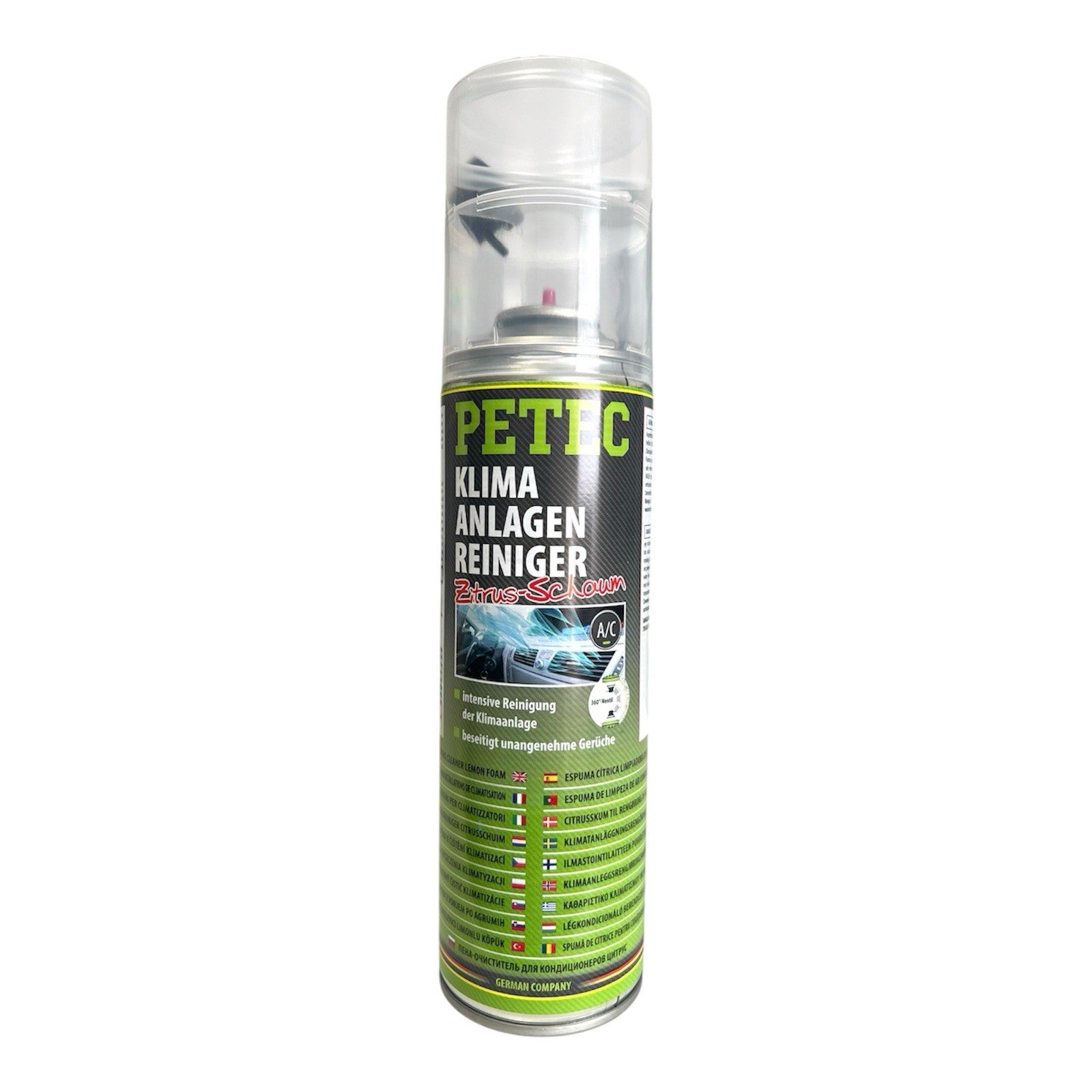 1x Petec Klimaanlagenreiniger Zitrus Schaum Klima Spray 500ml - 71350