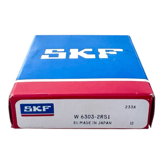 1x SKF W6303-2RS1 Rillenkugellager 17x47x14 mm Niro Edelstahl Kugellager