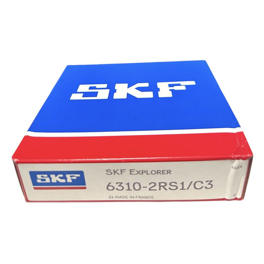 1x SKF 6310-2RS1/C3 Rillenkugellager 50x110x27 mm 6310 2RSR C3 Kugellager