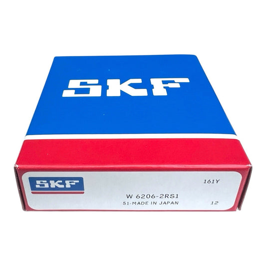 1x SKF W 6206-2RS1 Rillenkugellager 30x62x16 mm nichtrostende Kugellager