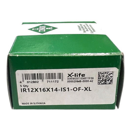5x INA IR12x16x14-IS1-OF-XL Innenring 12x16x14mm