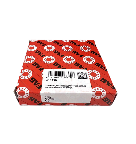 1x FAG 6010-C3 Rillenkugellager 50x80x16 mm offenes Kugellager