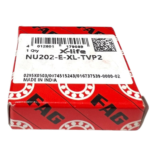 1x FAG NU202-E-XL-TVP2 cylindrical roller bearing 15x35x11 mm ball bearing