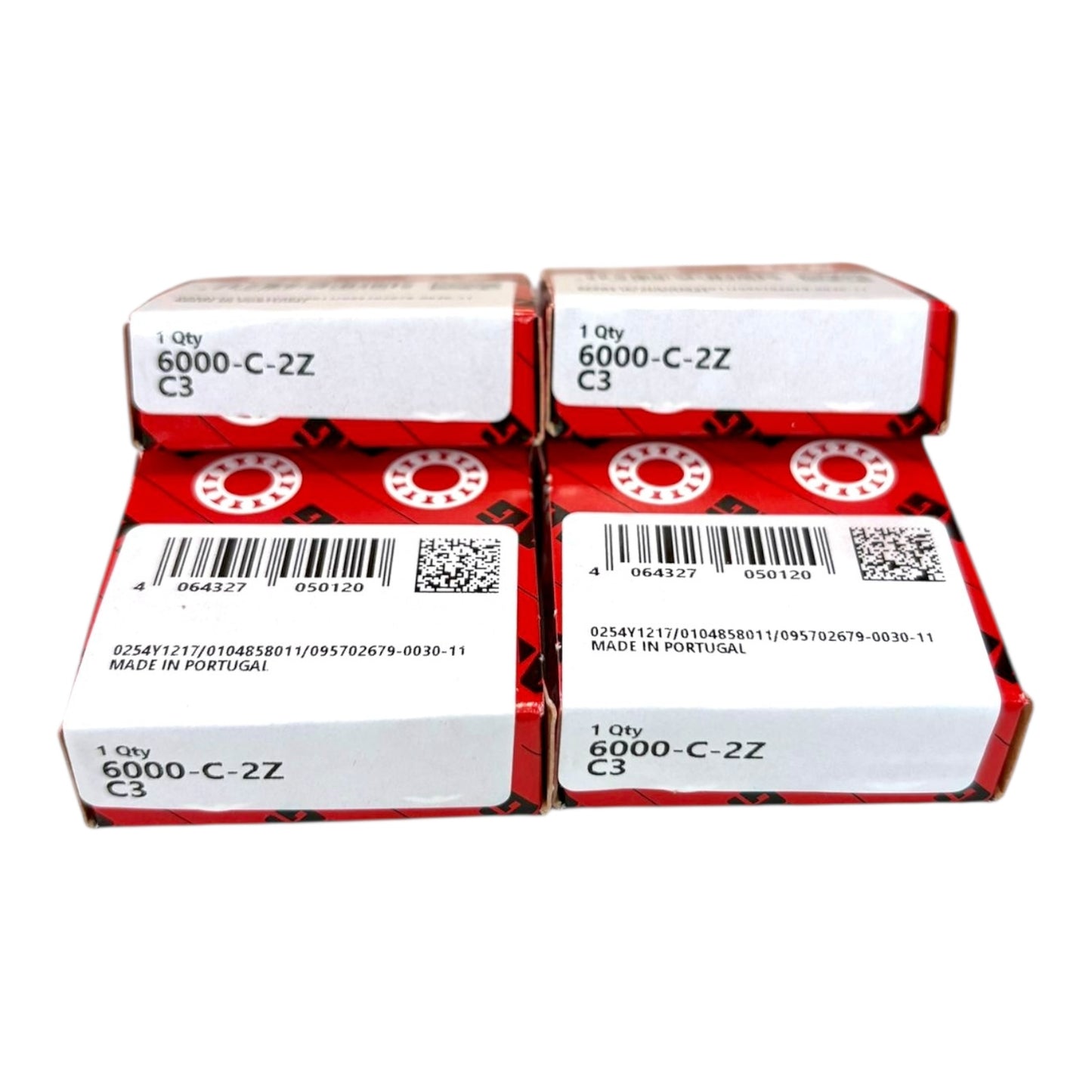 4x FAG 6000-C-2Z-C3 Rillenkugellager 10x26x8 mm Kugellager