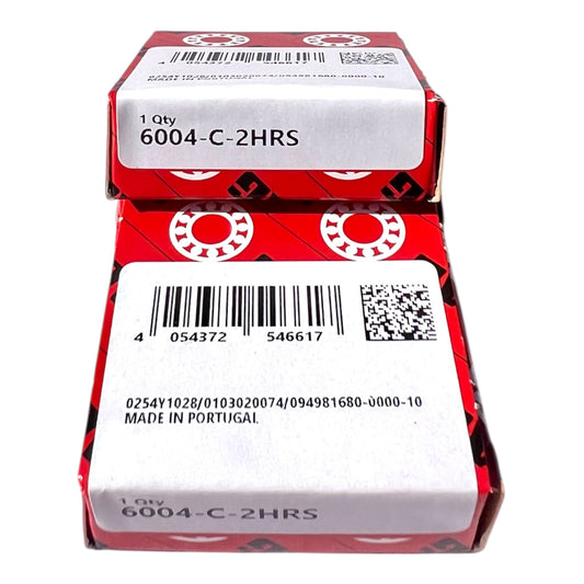 2x FAG 6004-C-2HRS Rillenkugellager 20x42x12 mm Kugellager