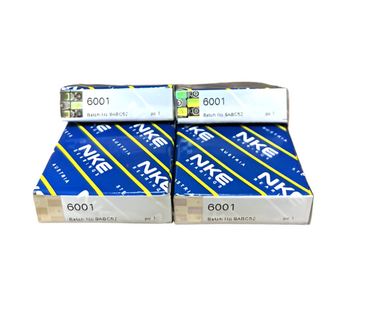 4x NKE 6001 Rillenkugellager 12x28x8 mm 6001 offenes Kugellager