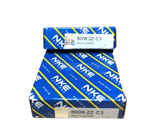 2x NKE 6006-2Z-C3 Rillenkugellager 30x55x13 mm 6006 ZZ 2ZR 2Z C3 Kugellager
