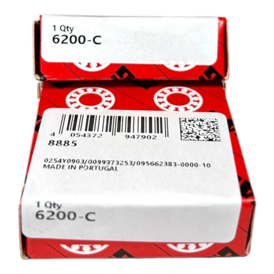 2x FAG 6200-C Rillenkugellager 10x30x9 mm 6200 offenes Kugellager