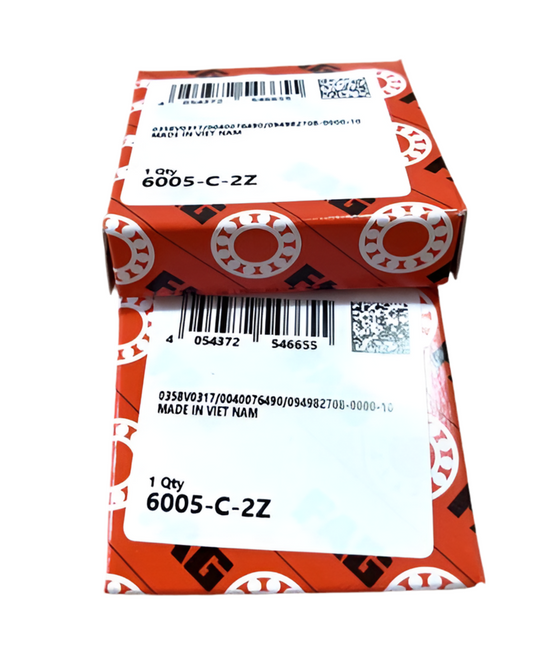 2x FAG 6005-C-2Z deep groove ball bearing 25x47x12 mm ball bearing 6005 2Z ZZ 2ZR
