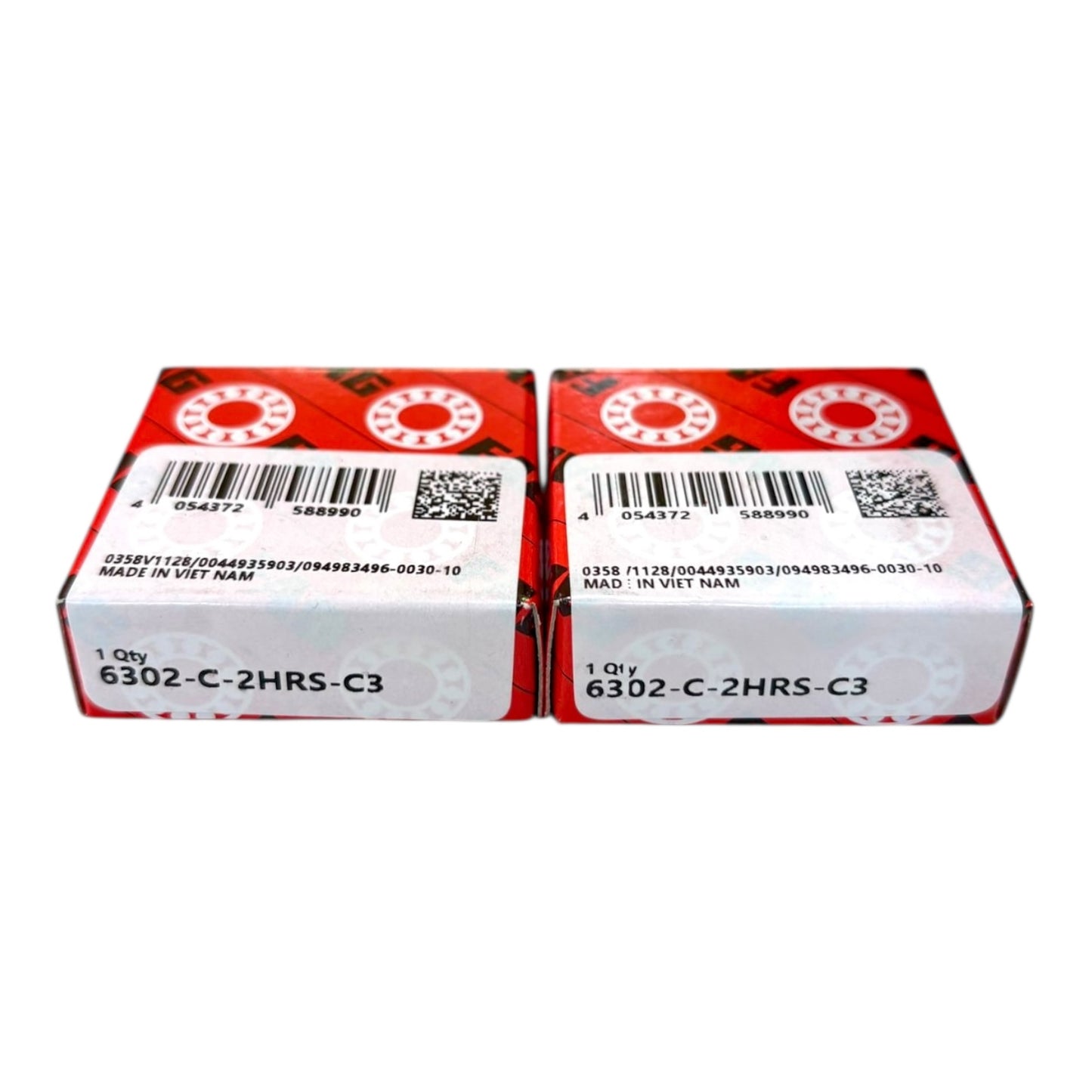 2x FAG 6302-C-2HRS-C3 Rillenkugellager 15x42x13 mm Kugellager 6302 2RSH C3