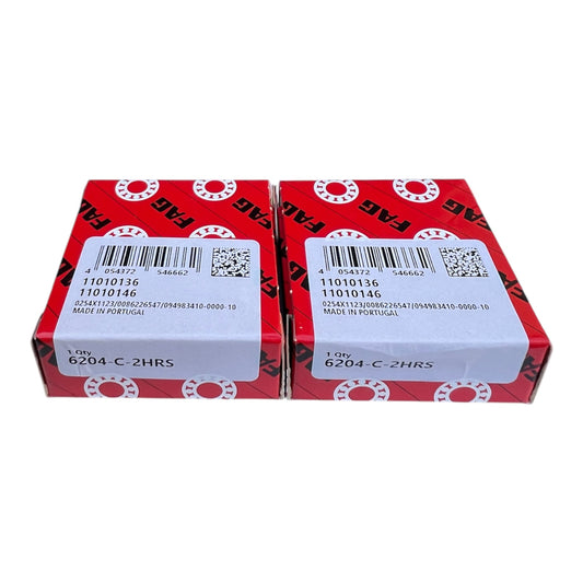 2x FAG 6204-C-2HRS Rillenkugellager 20x47x14 mm Kugellager