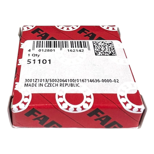 1x FAG 51101 axial deep groove ball bearing 12x26x9 mm thrust bearing ball bearing