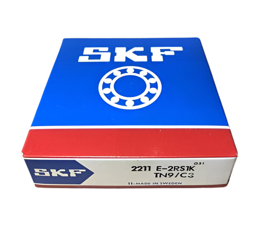 1x SKF 2211 E-2RS1KTN9/C3 self-aligning ball bearing 55x100x25 mm conical ball bearing
