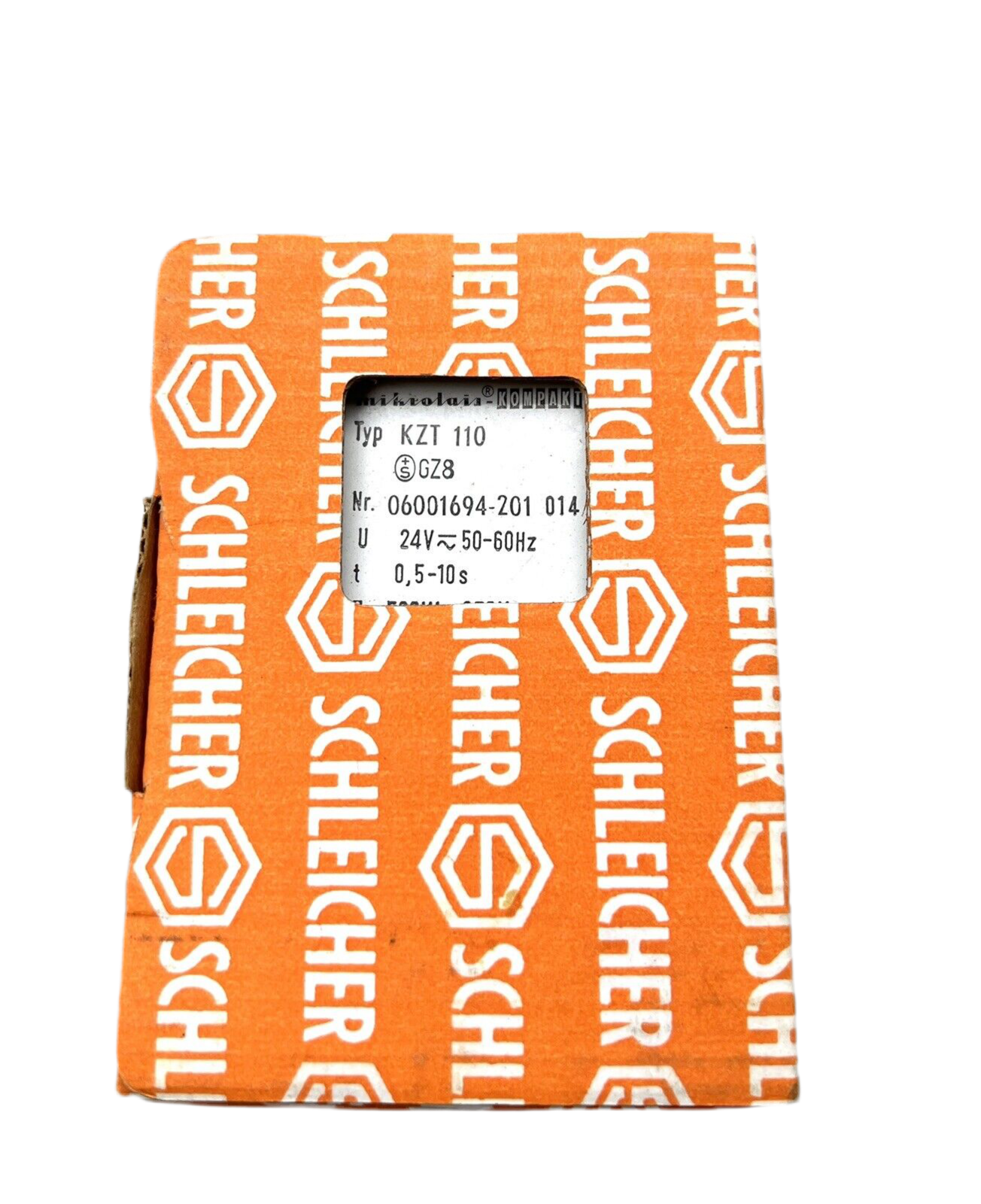 1x SCHLEICHER KZT110 time relay KZT 110 0.5-10s No. 06001694-201 014
