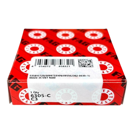 1x FAG 6305-C-C3 Rillenkugellager 25x62x17 mm offenes Kugellager 6305 C3