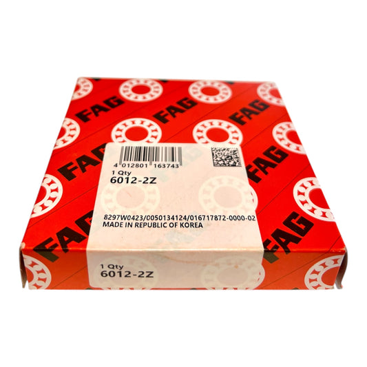 1x FAG 6012-2Z = 2ZR ZZ Rillenkugellager 60x95x18 mm Kugellager