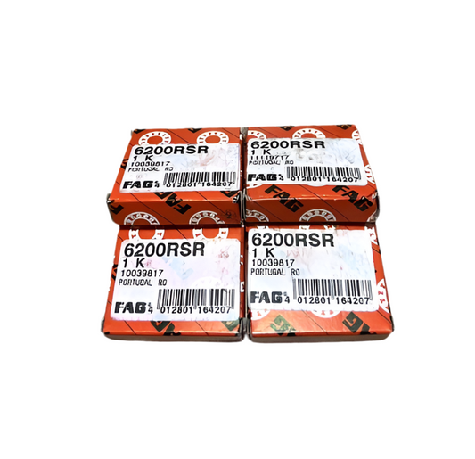 4x FAG 6200 RSR Rillenkugellager 10x30x9 mm 6200 RS1 RS Kugellager